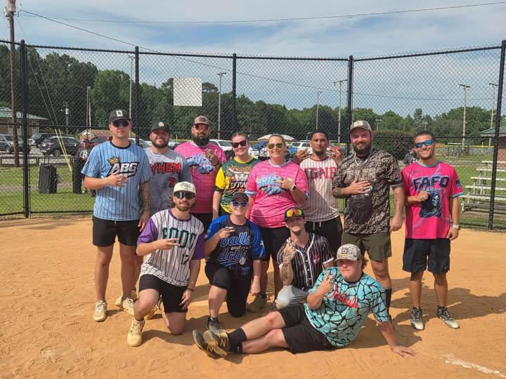 SC Legacy Sports softball players at Harrison-Caver Park